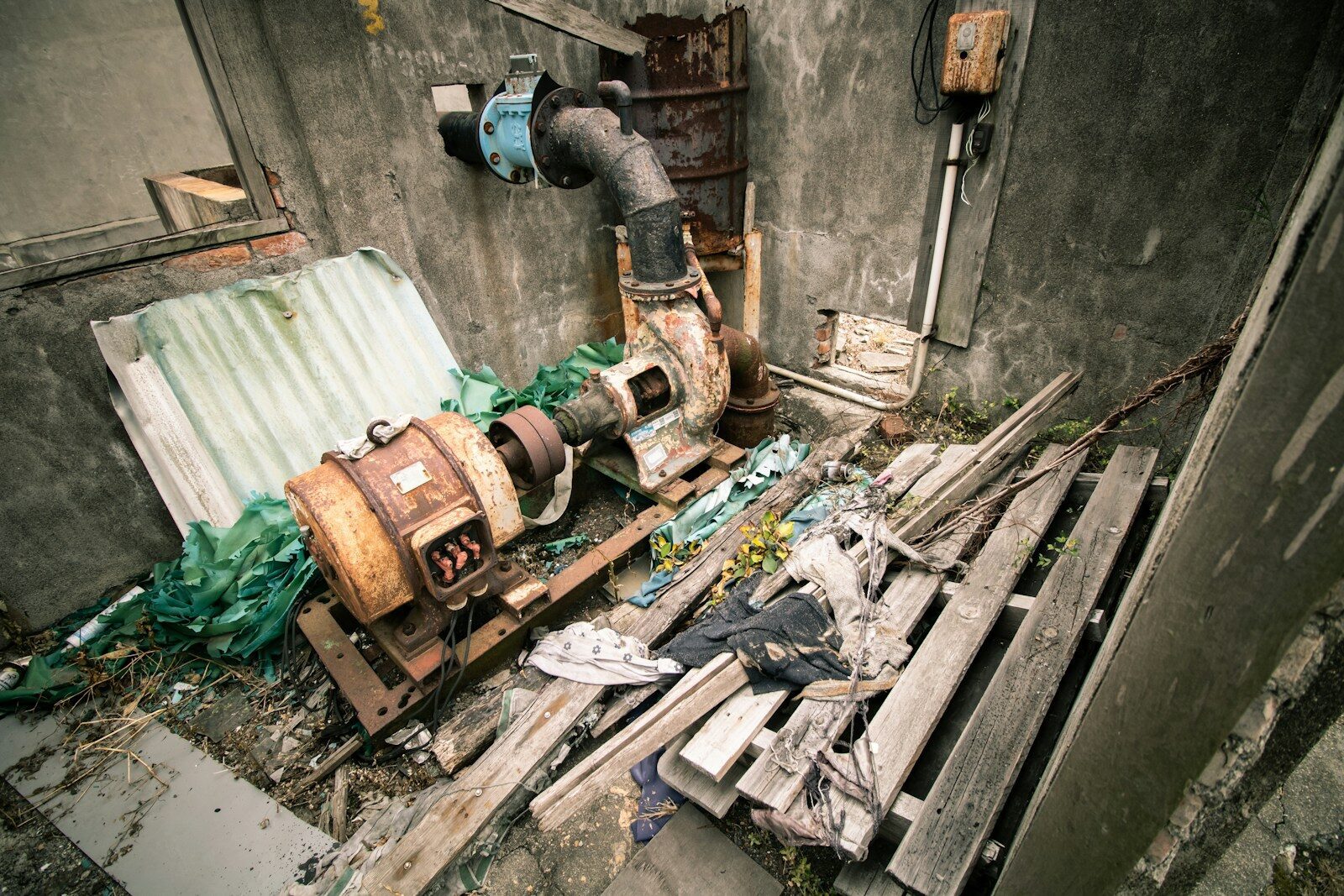 green and black power tool